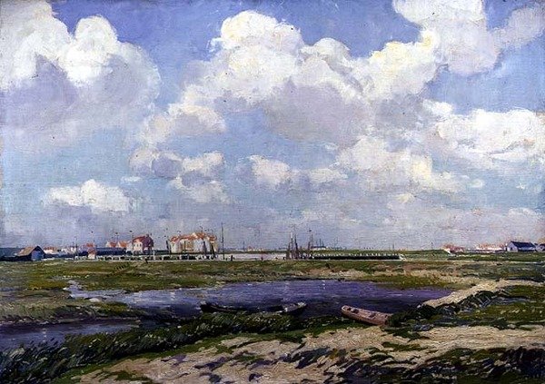 Der Teich in den Dünen von Paul Mathieu