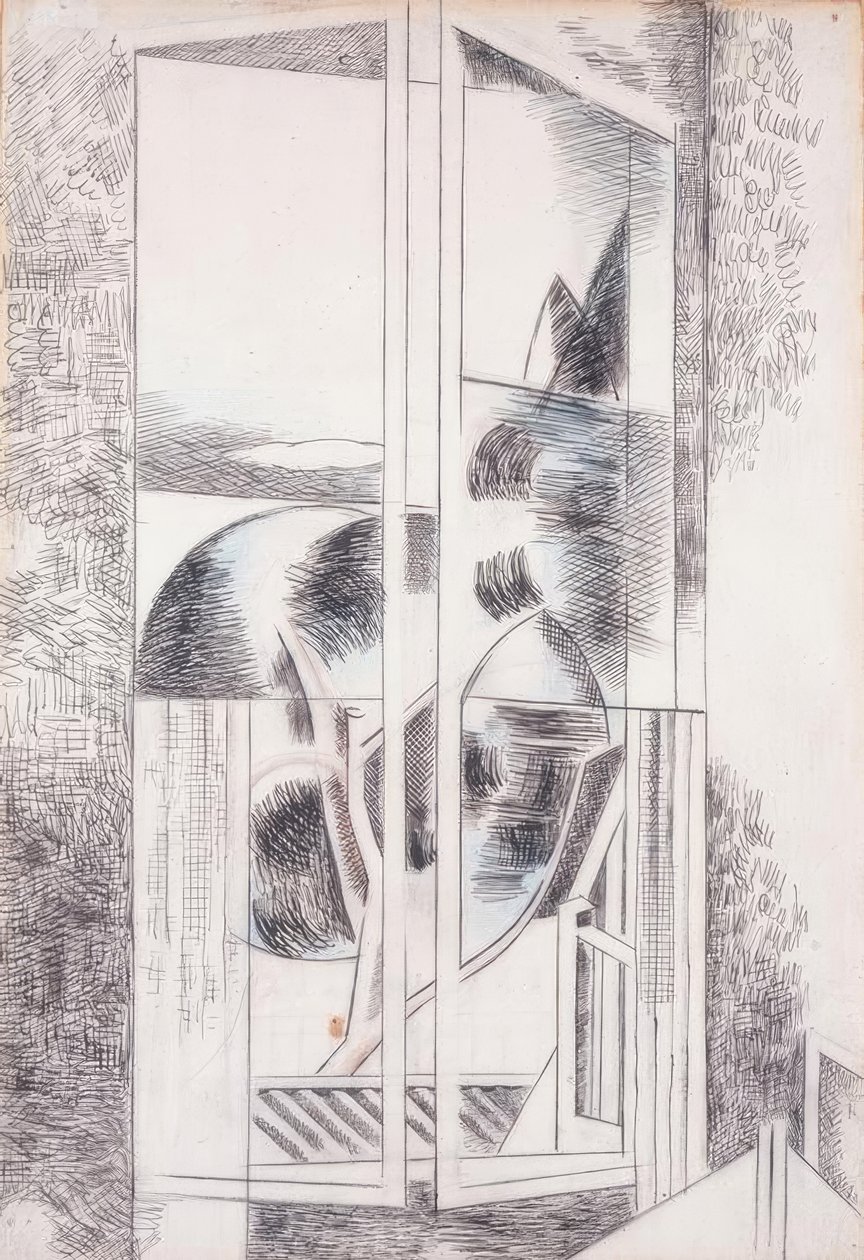 Riviera-Fenster Abstrakt von Paul Nash