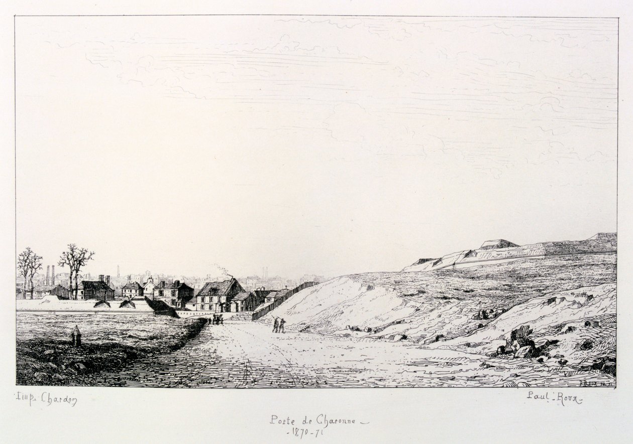 Poste de Charonne, Belagerung von Paris, 1870-1871 von Paul Roux