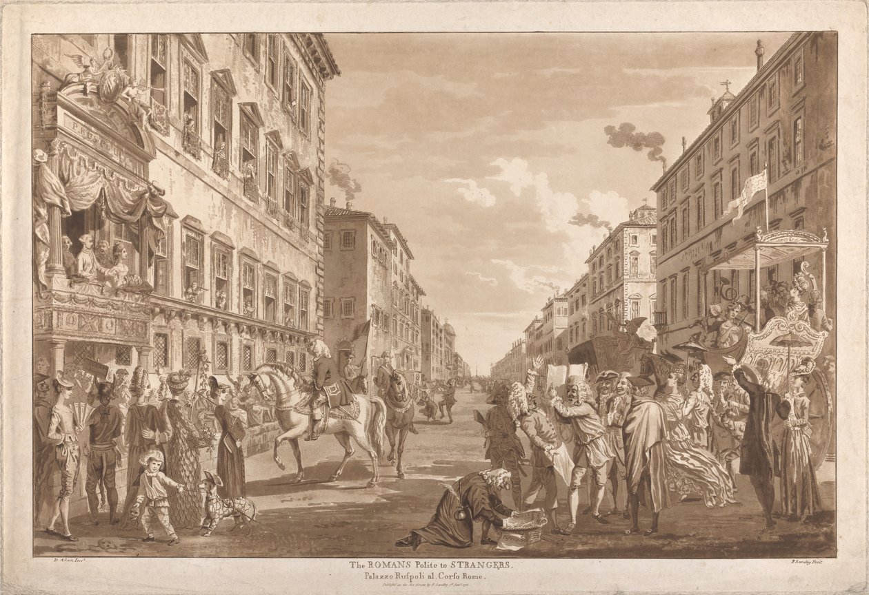 Die Römer höflich zu Fremden von Paul Sandby