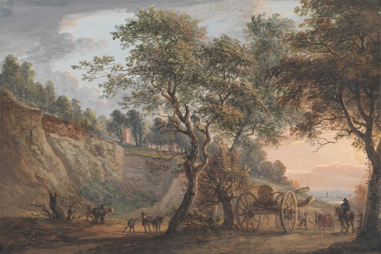 Blick auf Charlton, Kent von Paul Sandby