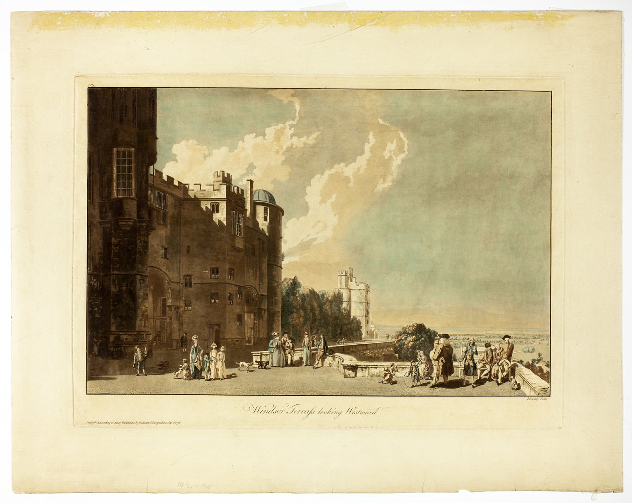 Windsor Terrace Blick nach Westen von Paul Sandby