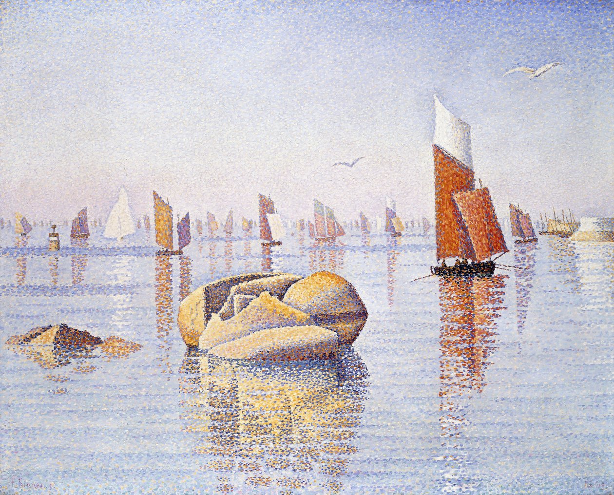 Concarneau, Ruhiger Morgen, 1891 von Paul Signac