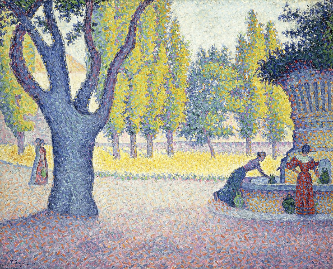 Der Brunnen des Lices in St, 1895 von Paul Signac