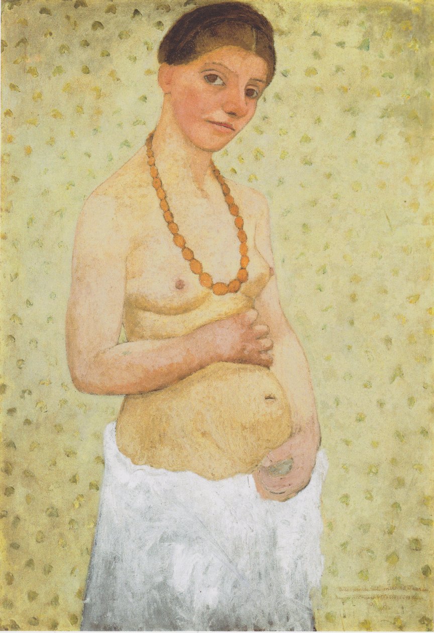 Selbstbildnis am 6. Hochzeitstag von Paula Modersohn Becker