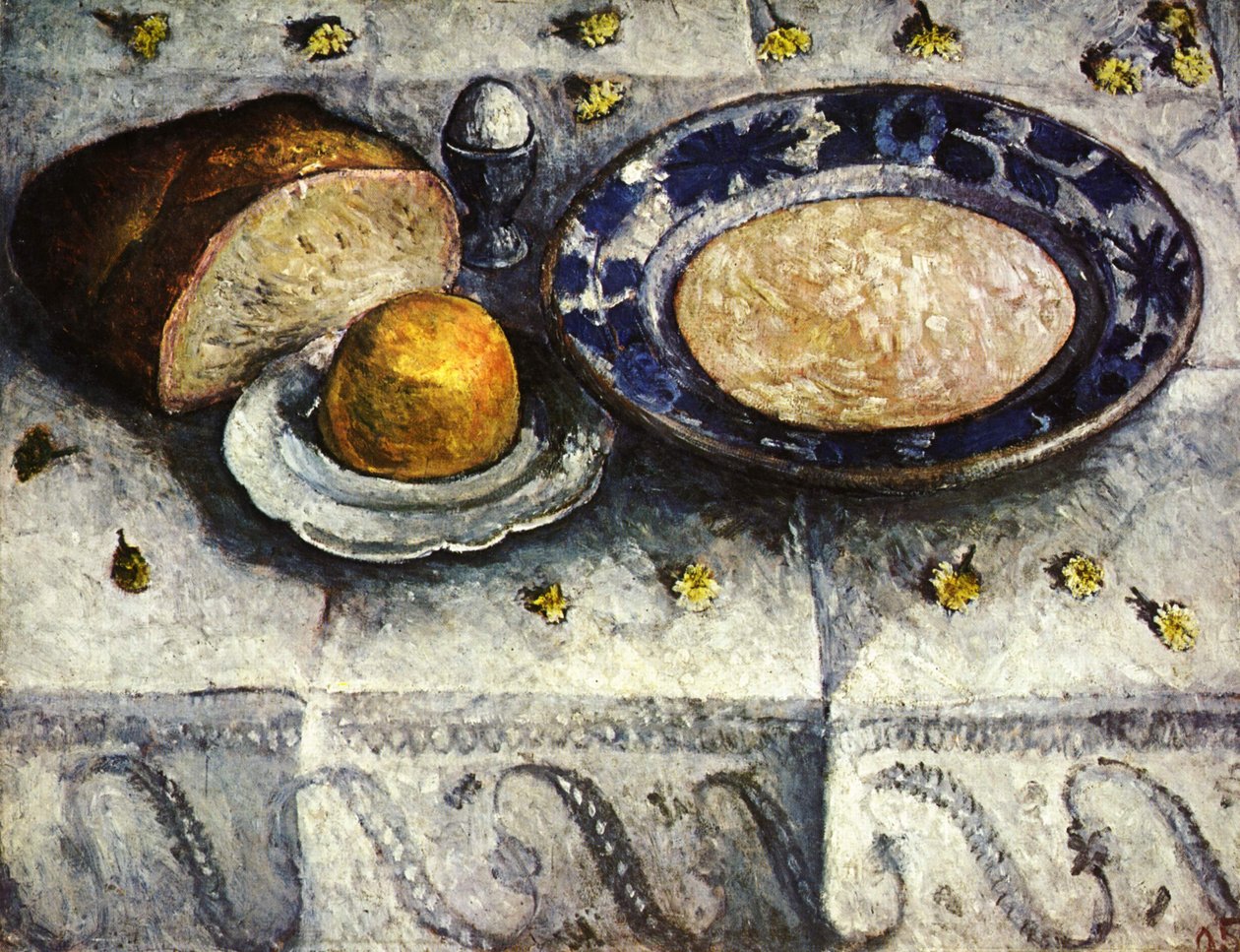 Stillleben mit Milchsate von Paula Modersohn Becker