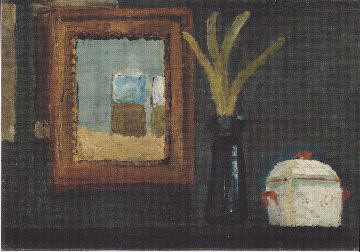 Stillleben mit Zuckerdose und Hyazinthe im Glas von Paula Modersohn Becker