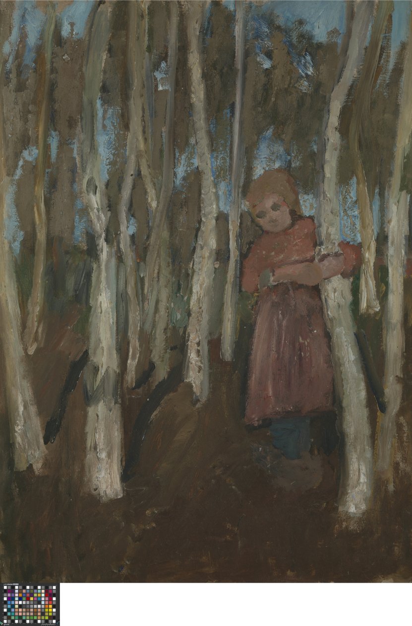 Mädchen im Birkenwald von Paula Modersohn Becker