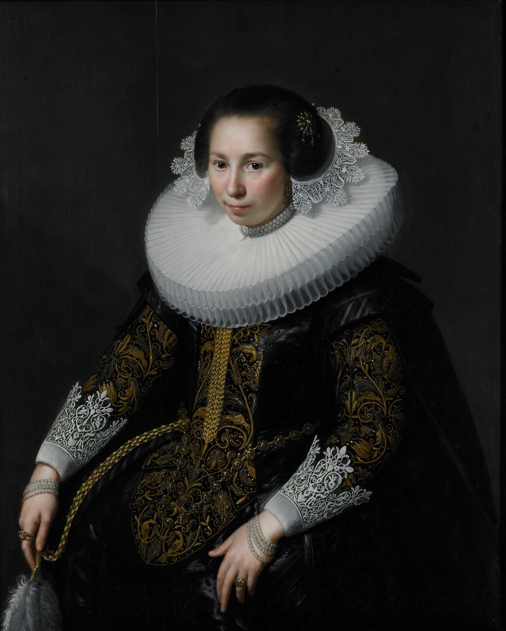 Porträt von Catharina van Voorst, 1628 von Paulus Moreelse
