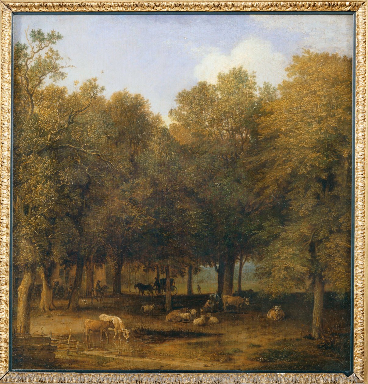 Der Wald von La Haye. 1650 von Paulus (attr.to) Potter