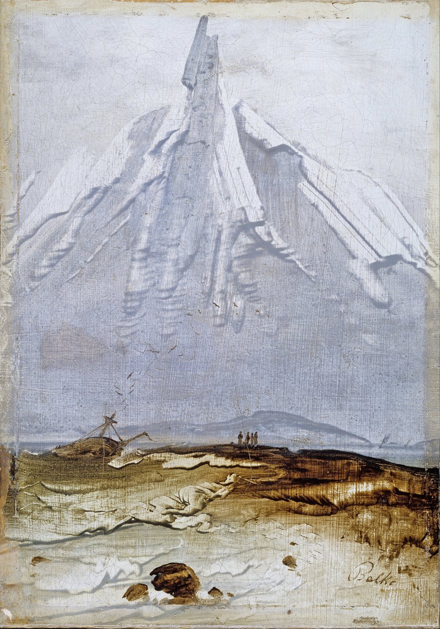 Küstenlandschaft mit Wrack von Peder Balke