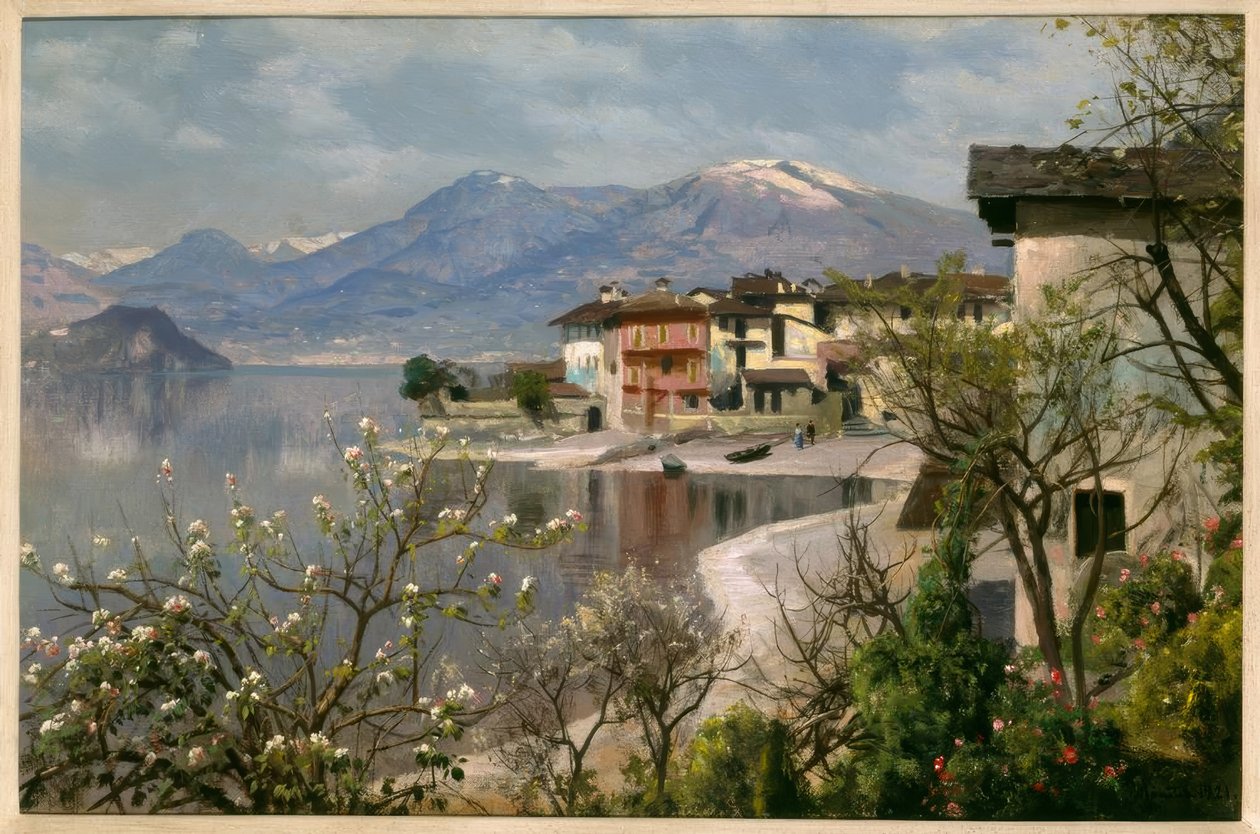 Frühling am Comer See von Peder Monsted