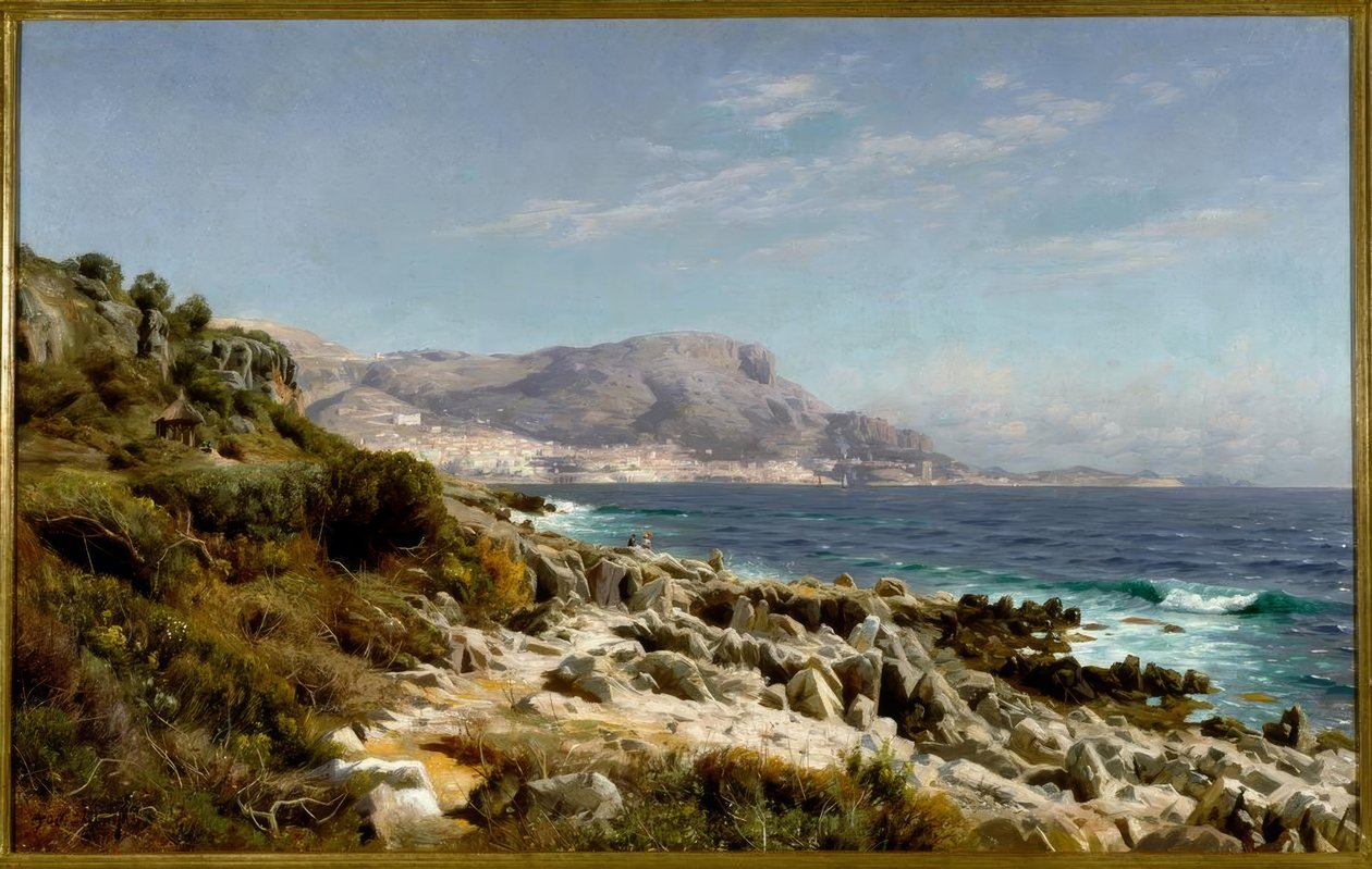 Küste bei Monte Carlo von Peder Monsted
