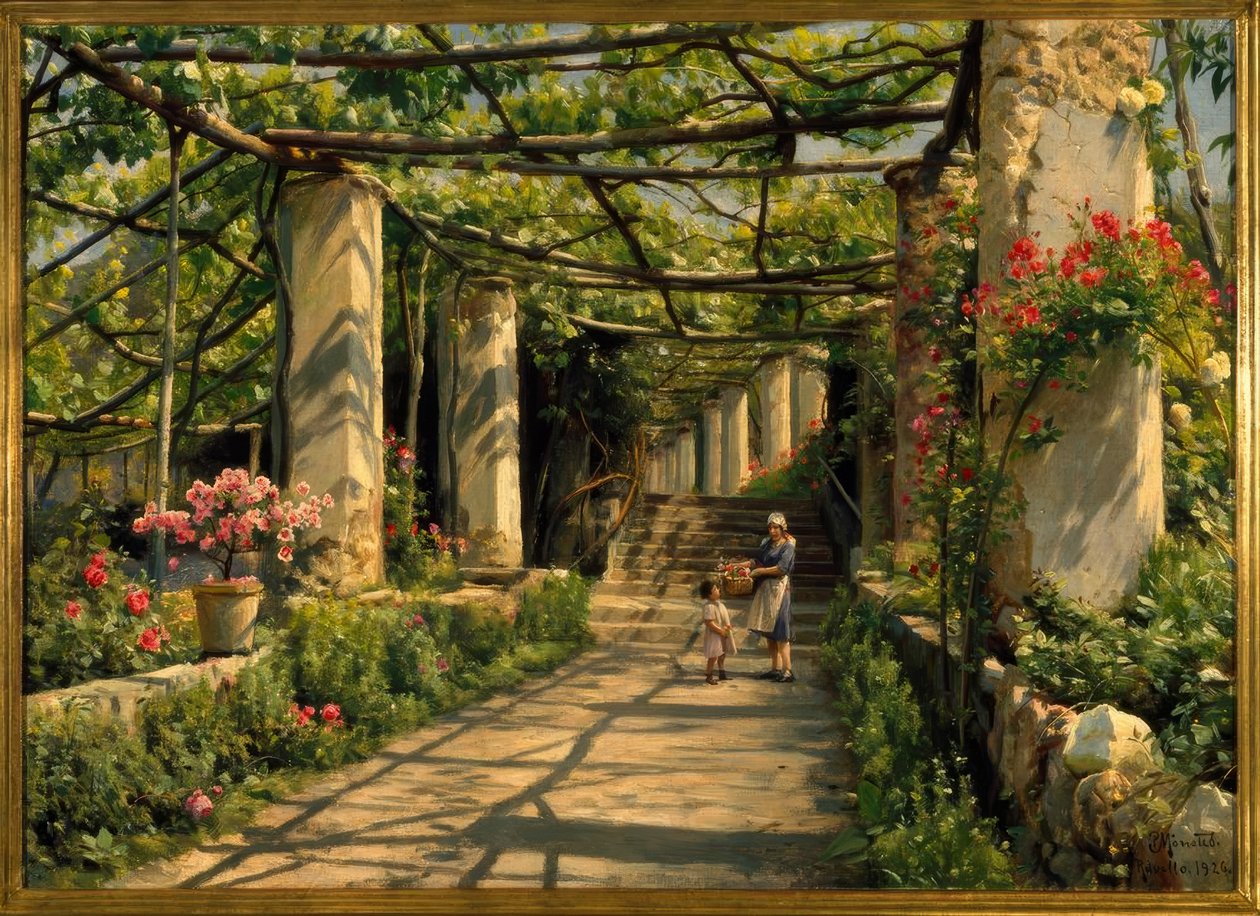 Pergola in Ravello von Peder Monsted