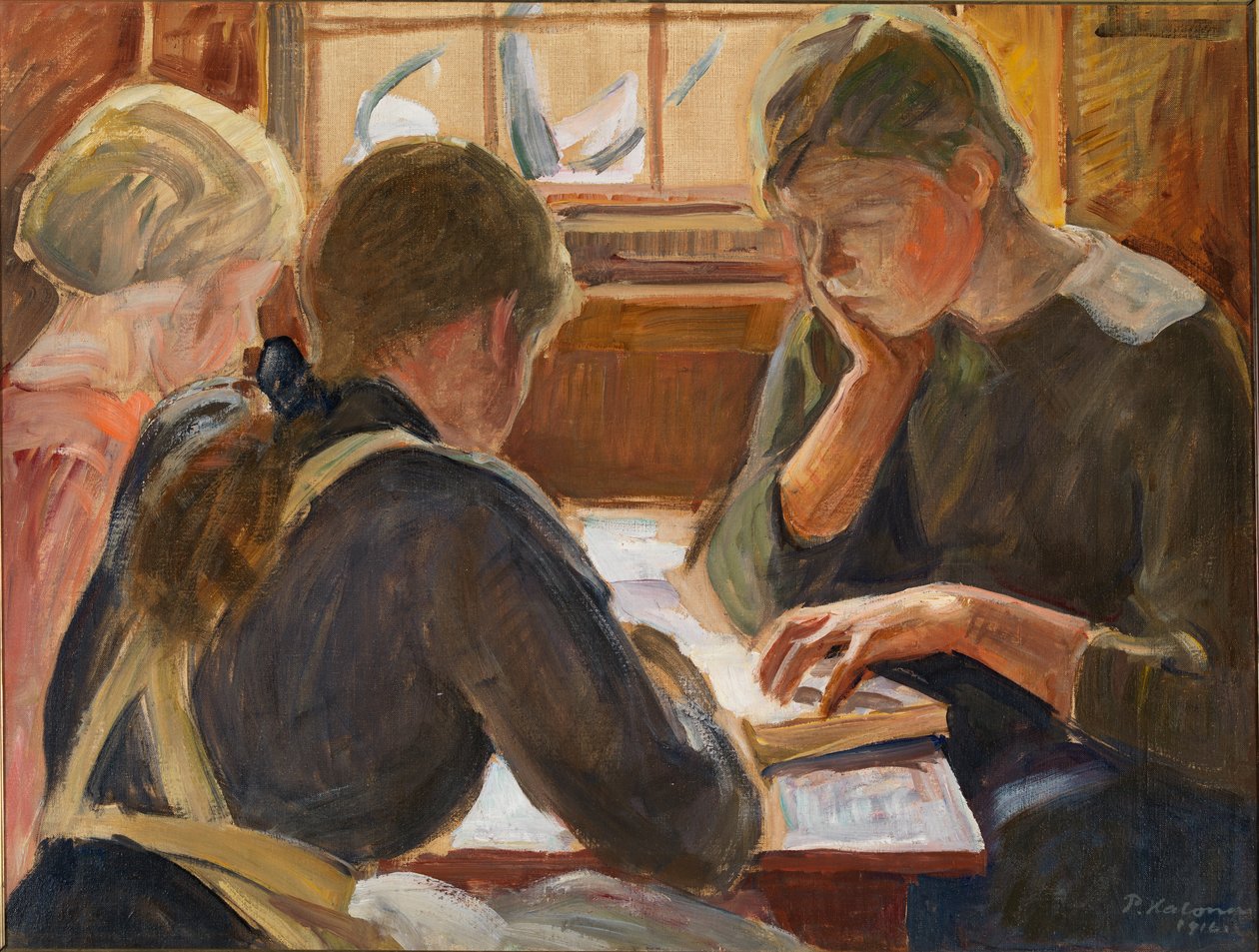 Lesende Kinder von Pekka Halonen