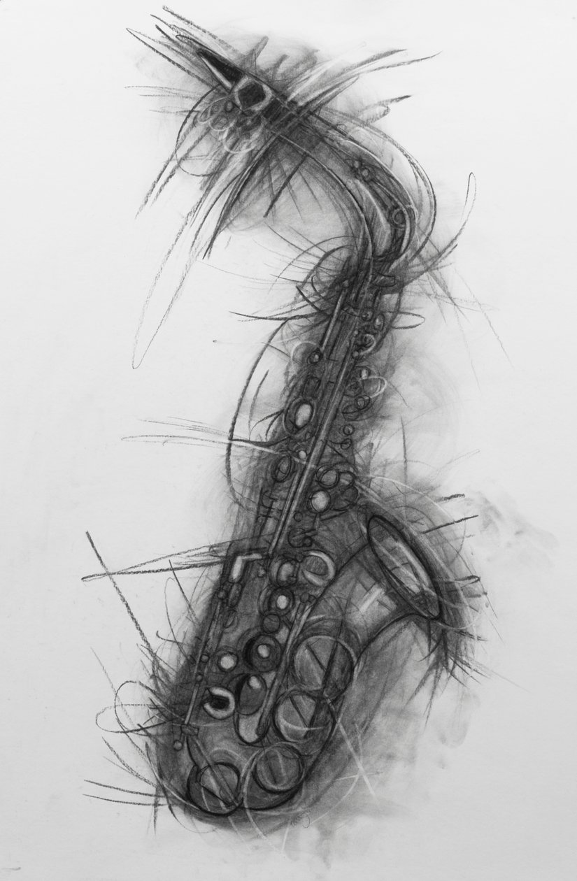Saxophon 2005 von Penny Warden