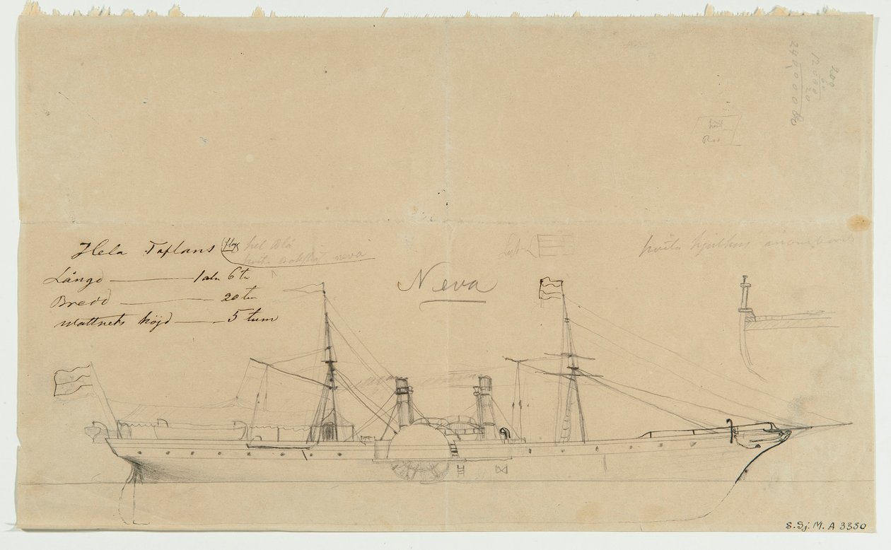 Hjulångfartyget NEVA von Per Wilhelm Cedergren
