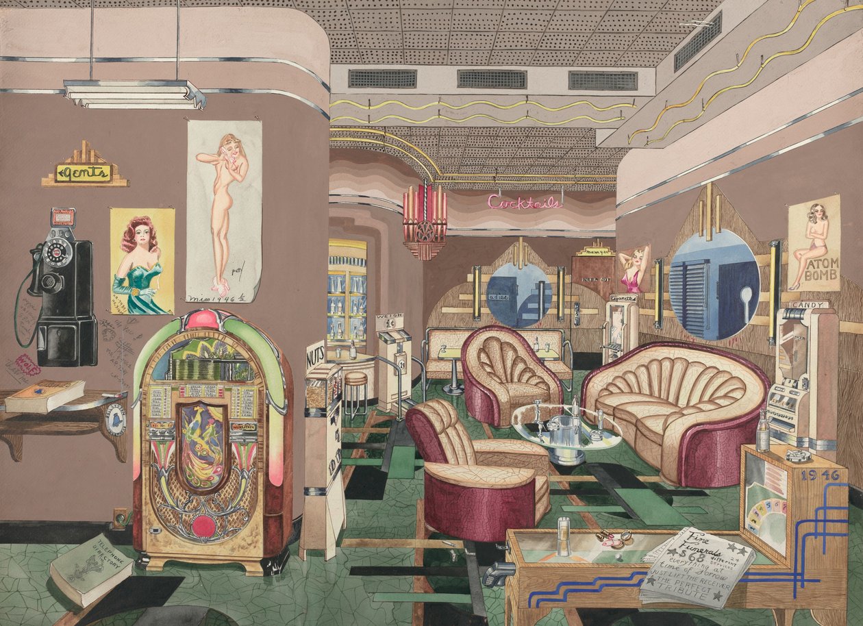 Cocktail-Lounge von Perkins Harnly