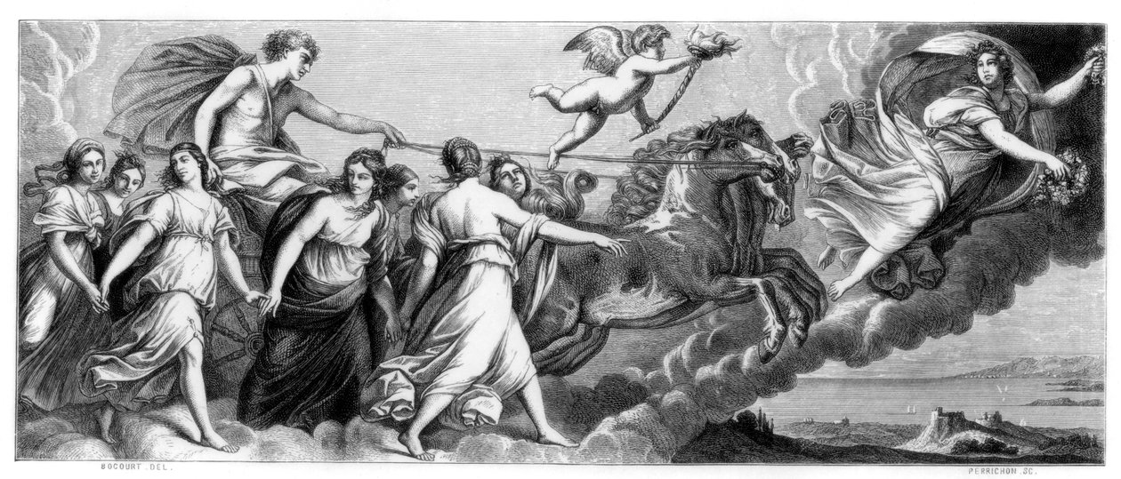 Aurora Morgenröte, 1613-1614, 1870 von Perrichon