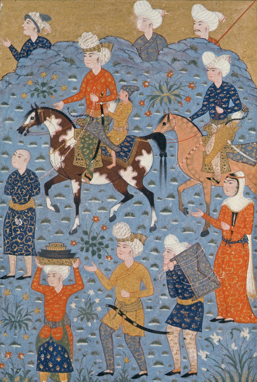 Rückkehr vom Überfall, Schiras, ca. 1600 von Persian School