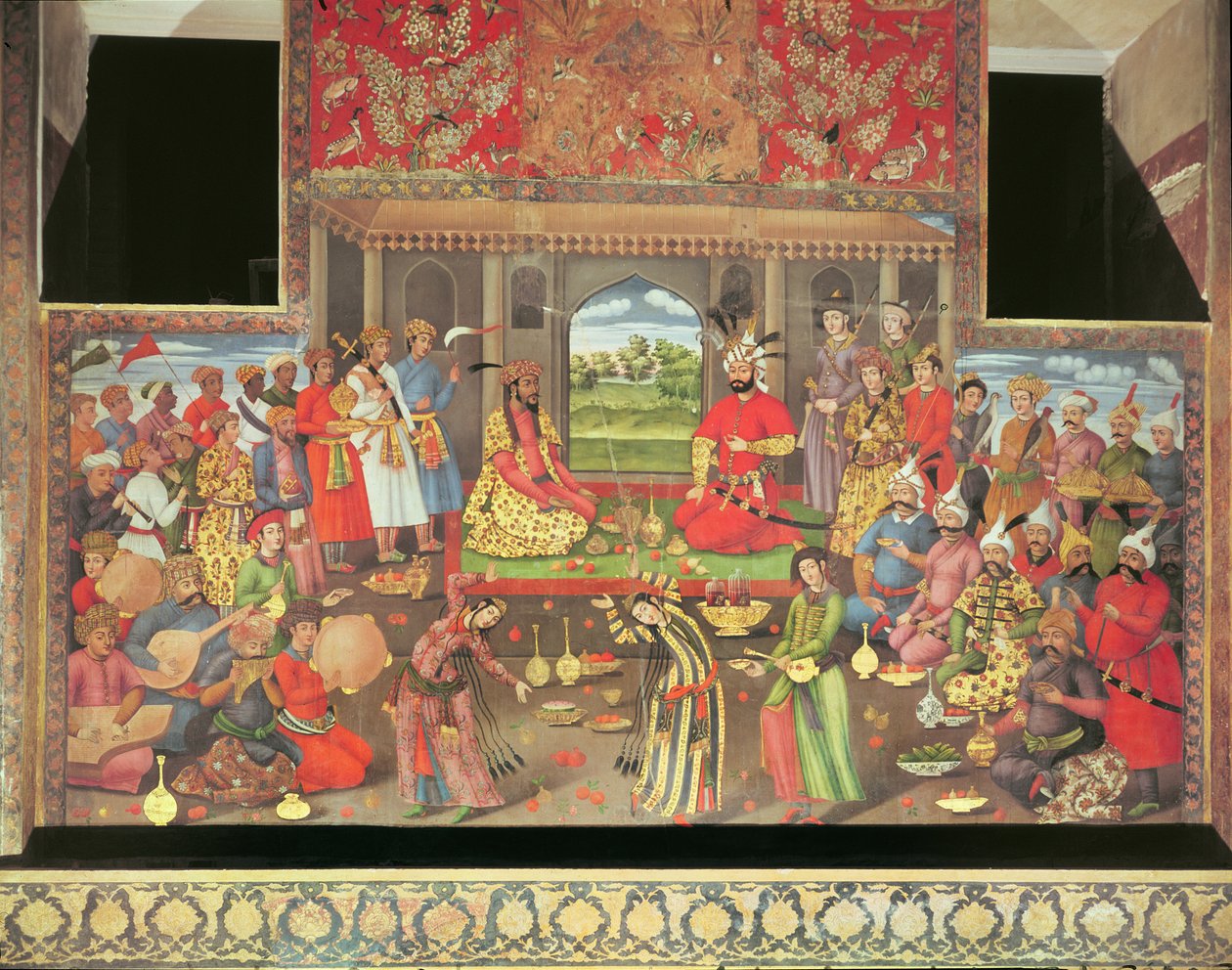 Der Empfang des Botschafters des Großmoguls am Hof von Shah Tahmasp, 1573-76 von Persian School