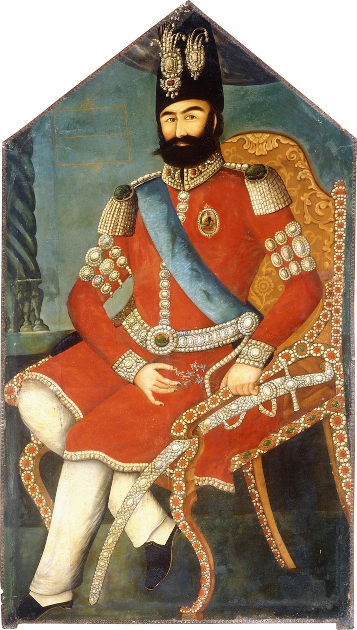 Porträt von Muhammad Shah, ca. 1850 von Persian School