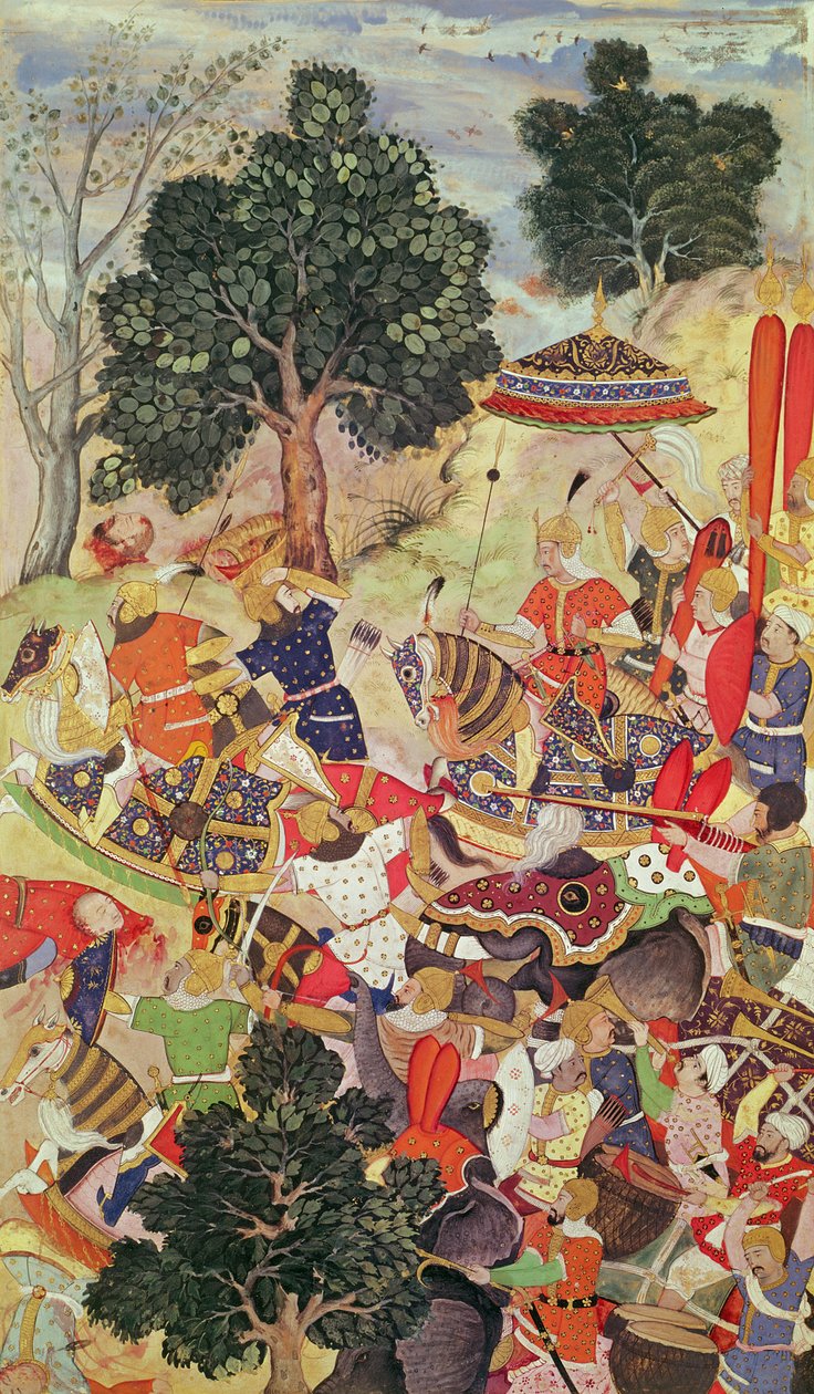 Die Gefangennahme von Bakadur Khan von Persian School