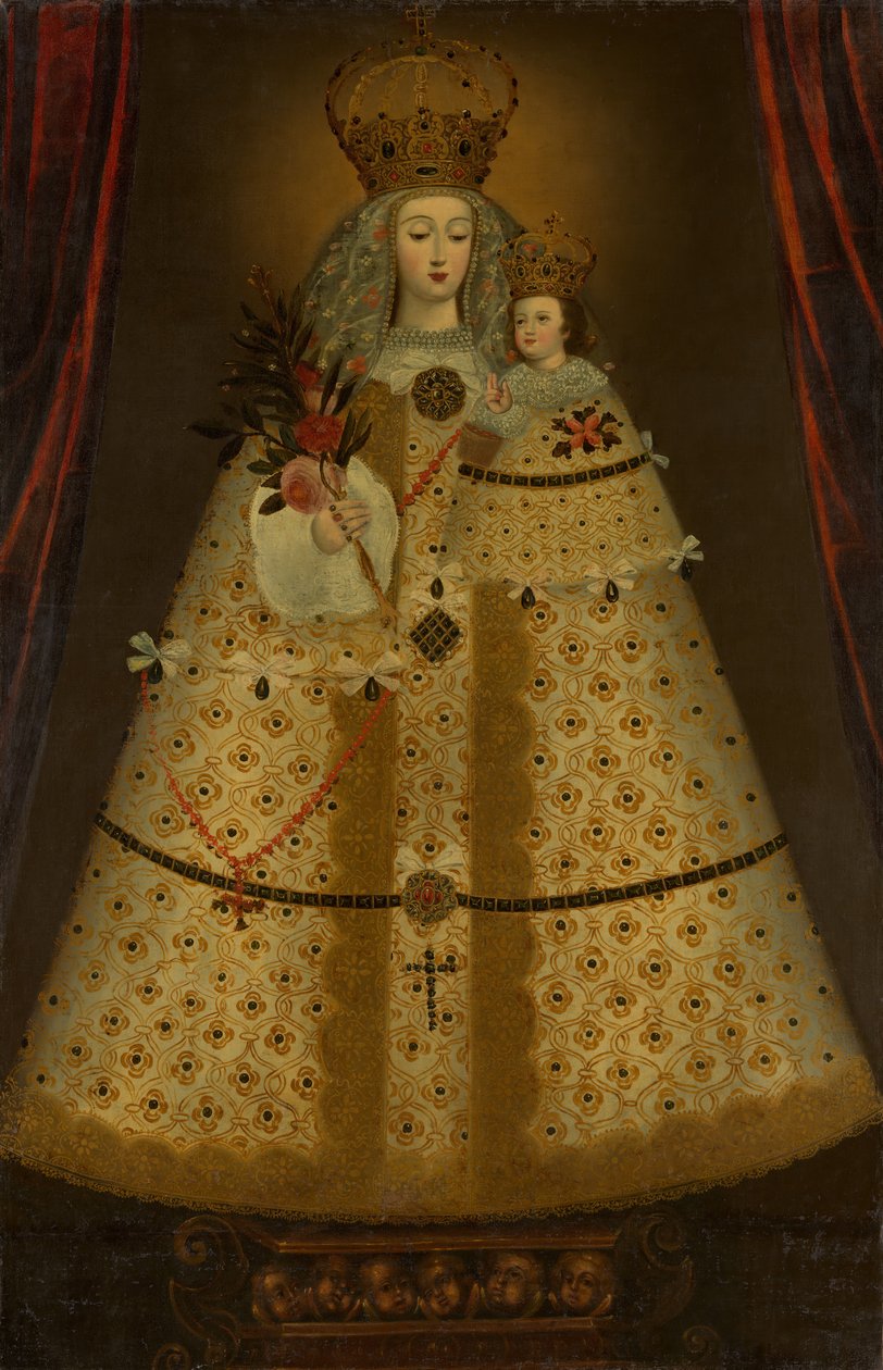Unsere Liebe Frau von Guápulo, 18. Jahrhundert von Peruvian