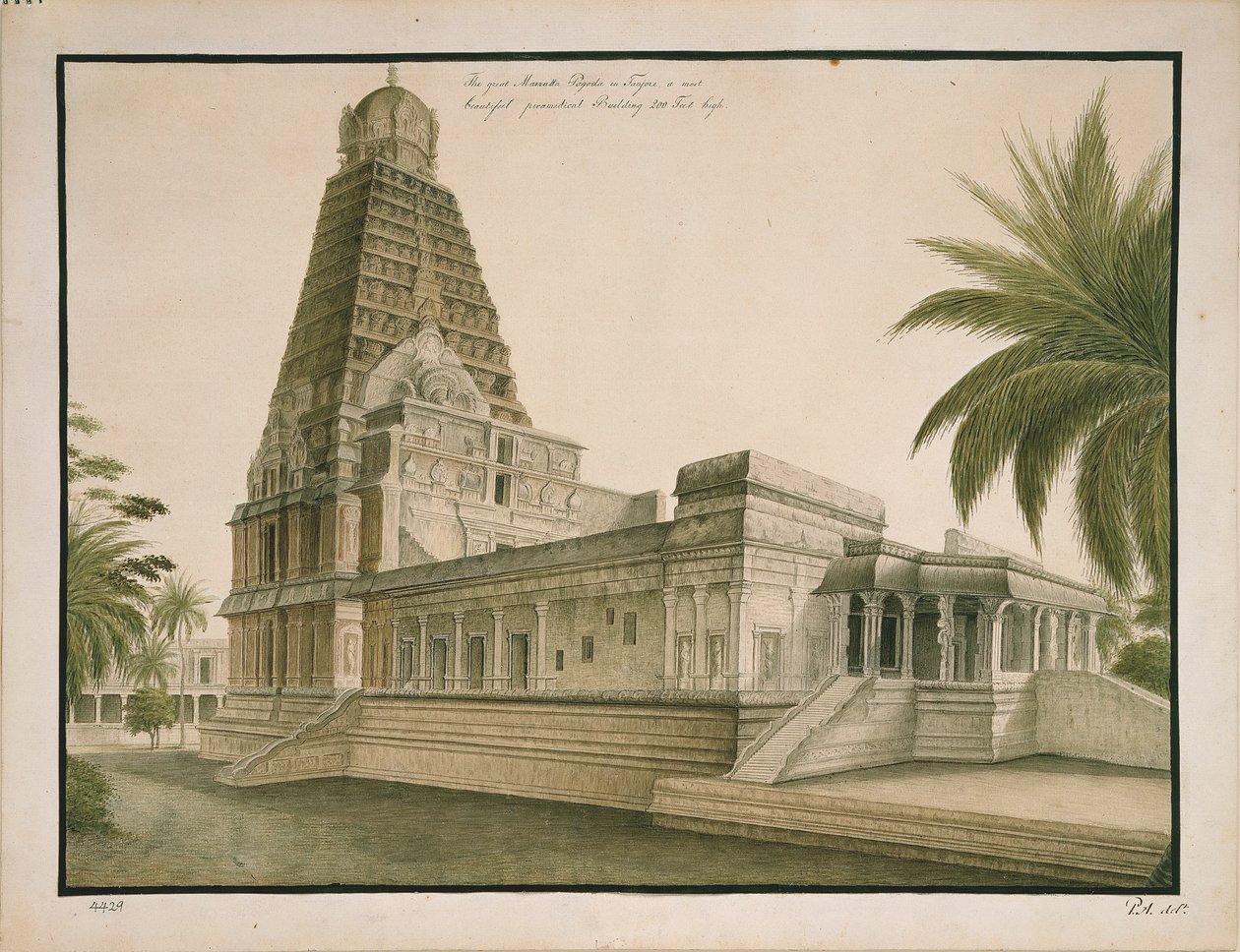 Die große Maratta-Pagode in Tanjore von Peter Anker
