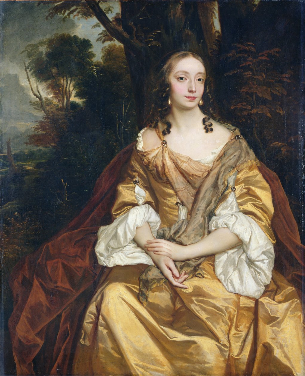 Porträt einer Dame, wahrscheinlich Mary Parsons, später Mrs. Draper, ca. 1665 von Peter Lely