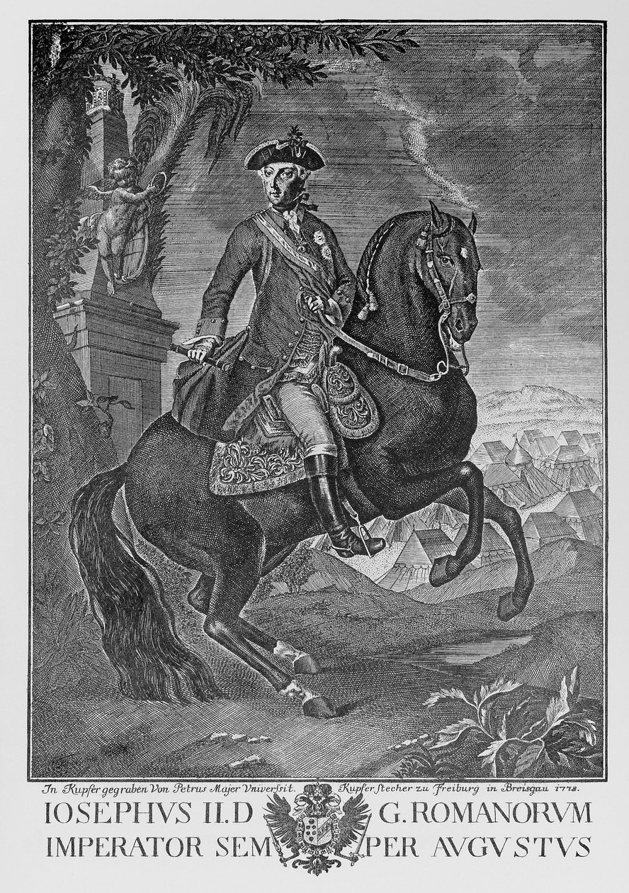 Kaiser Joseph II. zu Pferd von Peter Mayer