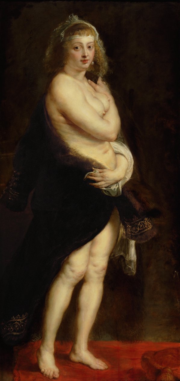 Helena Fourment in einem Pelzmantel von Peter Paul Rubens