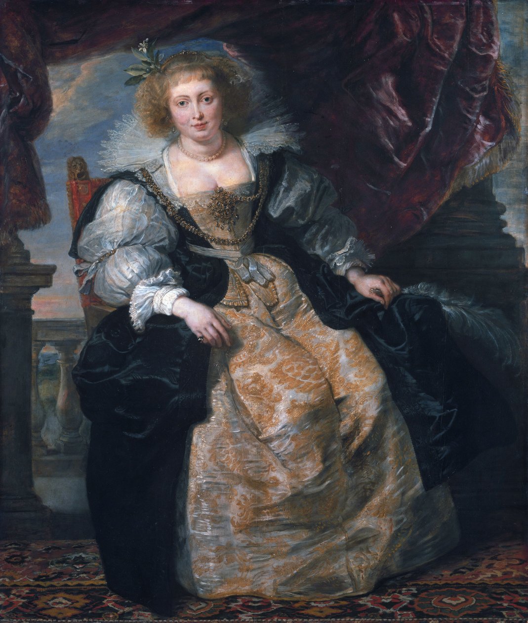 Helene Fourment in ihrem Brautkleid von Peter Paul Rubens