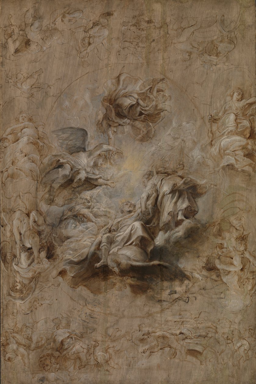 Mehrfachskizze für die Decke des Bankettsaals von Peter Paul Rubens