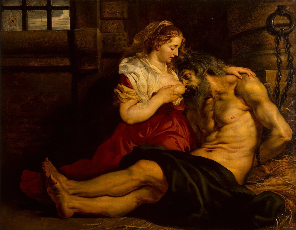 Römische Nächstenliebe von Peter Paul Rubens