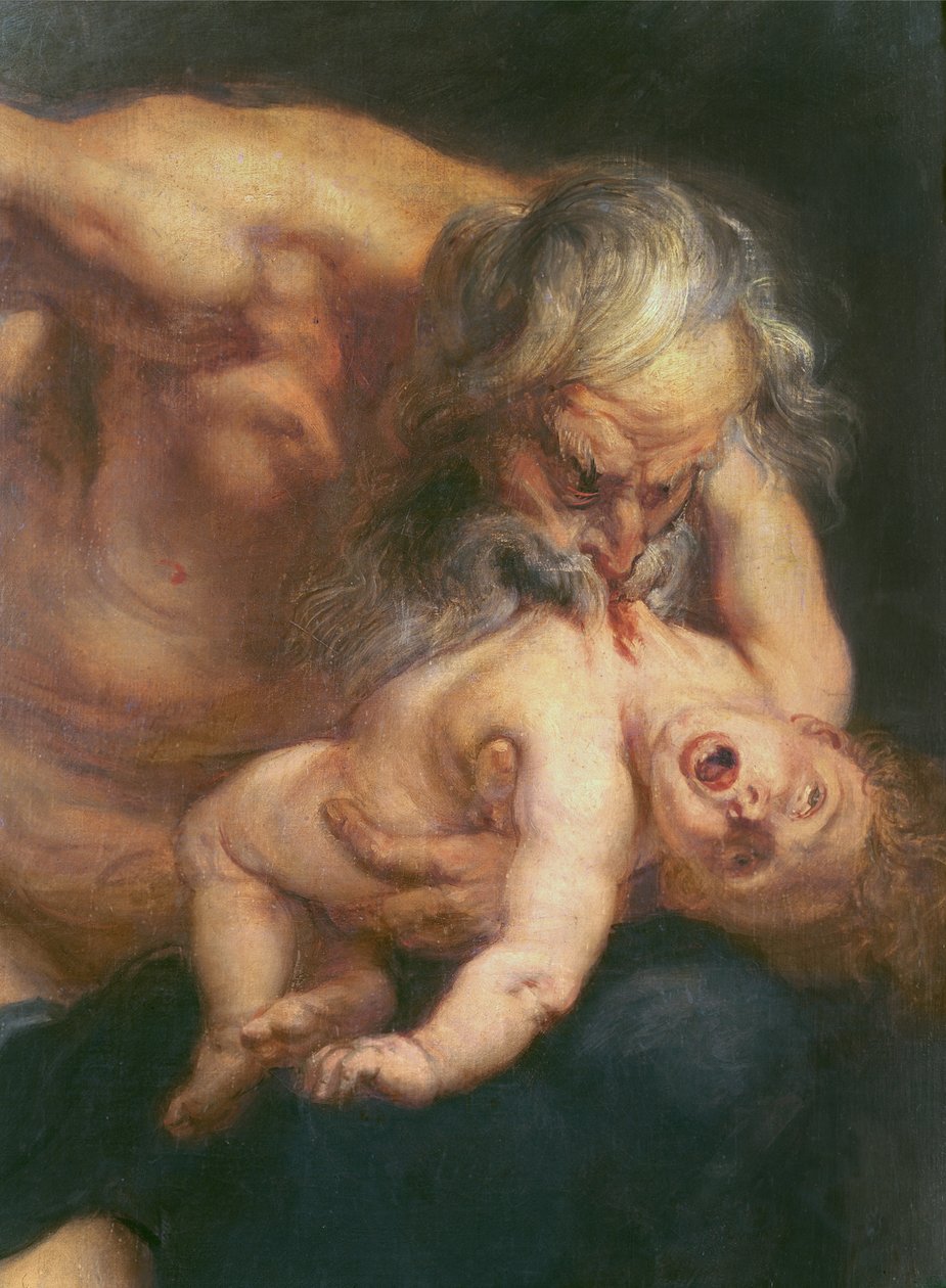 Saturn verschlingt seinen Sohn, 1636 (Detail) von Peter Paul Rubens