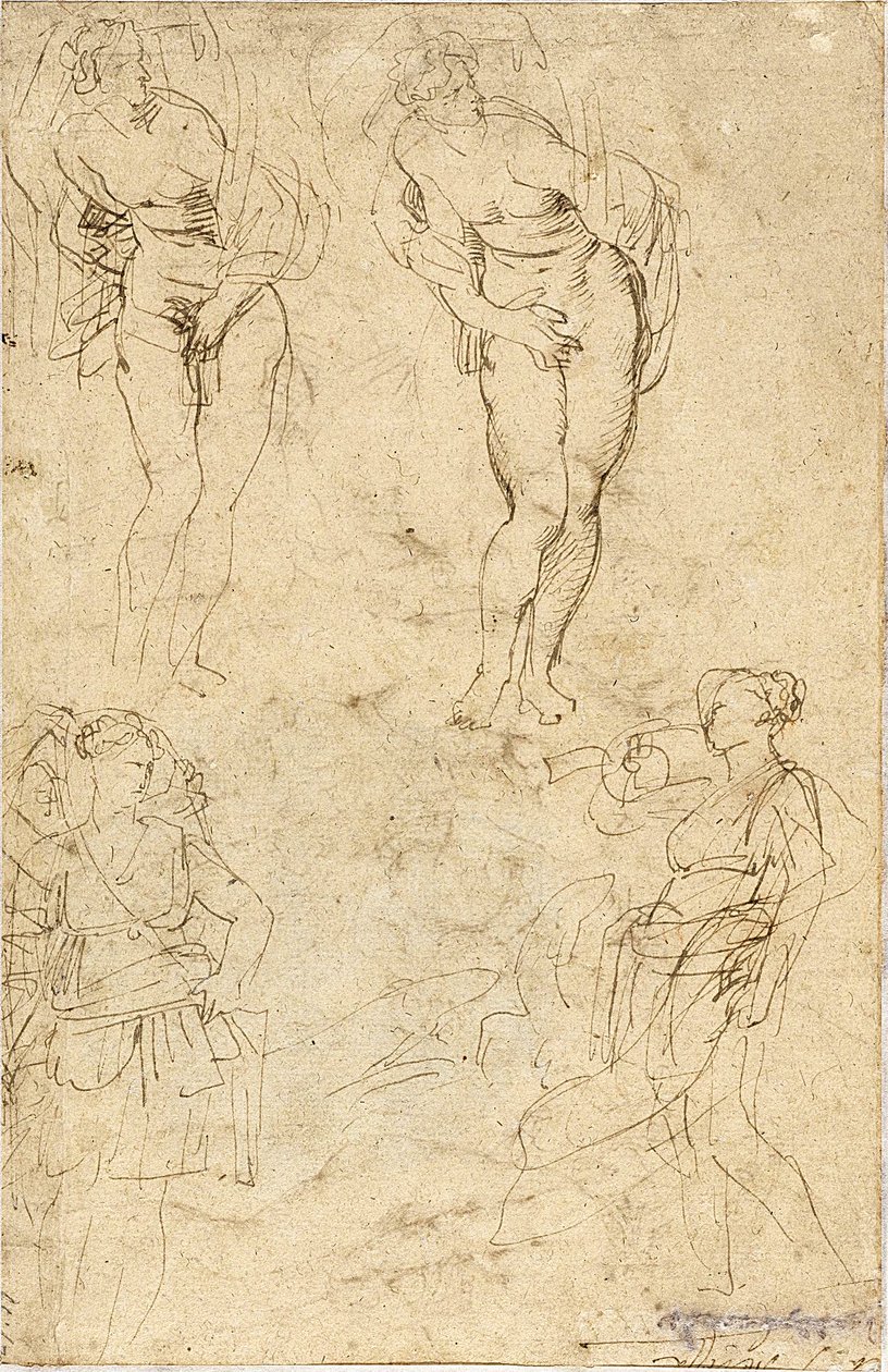Skizzen der Töchter von Kekrops von Peter Paul Rubens
