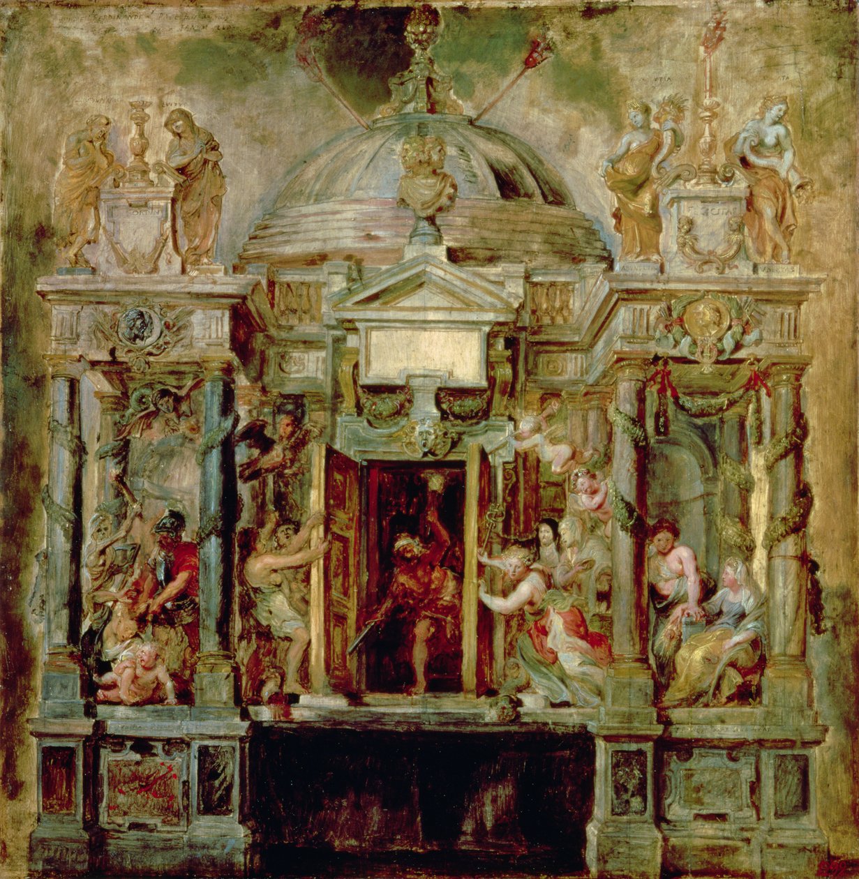 Tempel des Janus, 1630er Jahre von Peter Paul Rubens