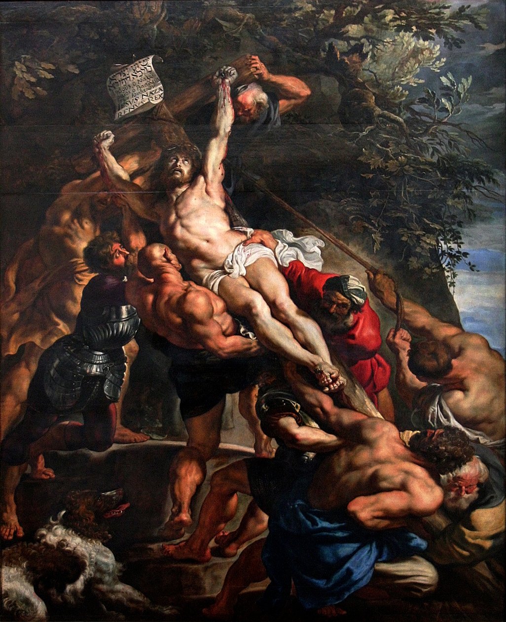 Die Kreuzaufrichtung von Peter Paul Rubens