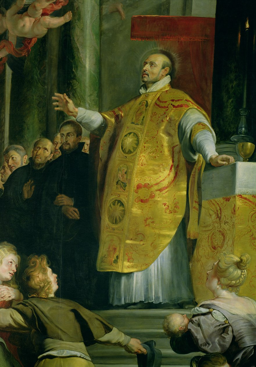 Die Vision des Heiligen Ignatius von Loyola (Detail) von Peter Paul Rubens