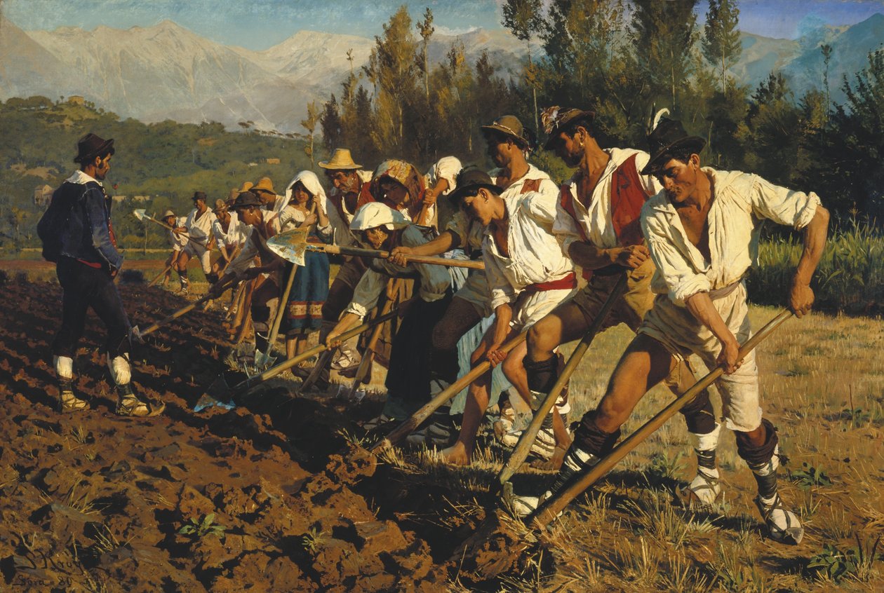 Italienische Feldarbeiter von Peder Severin Krøyer