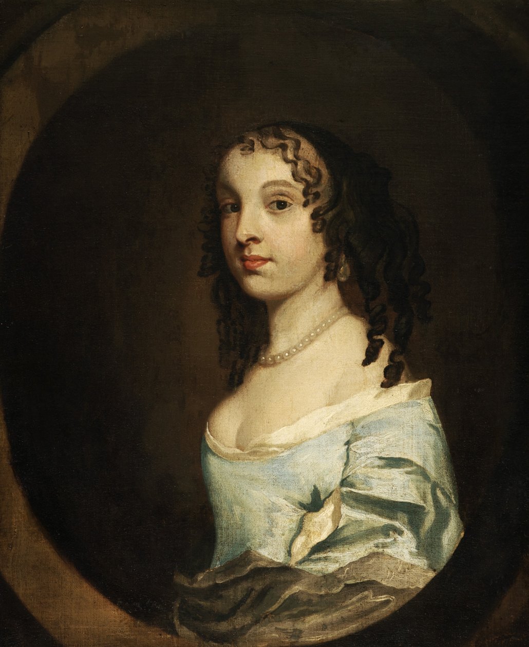 Porträt einer Dame in Blau von Peter Lely