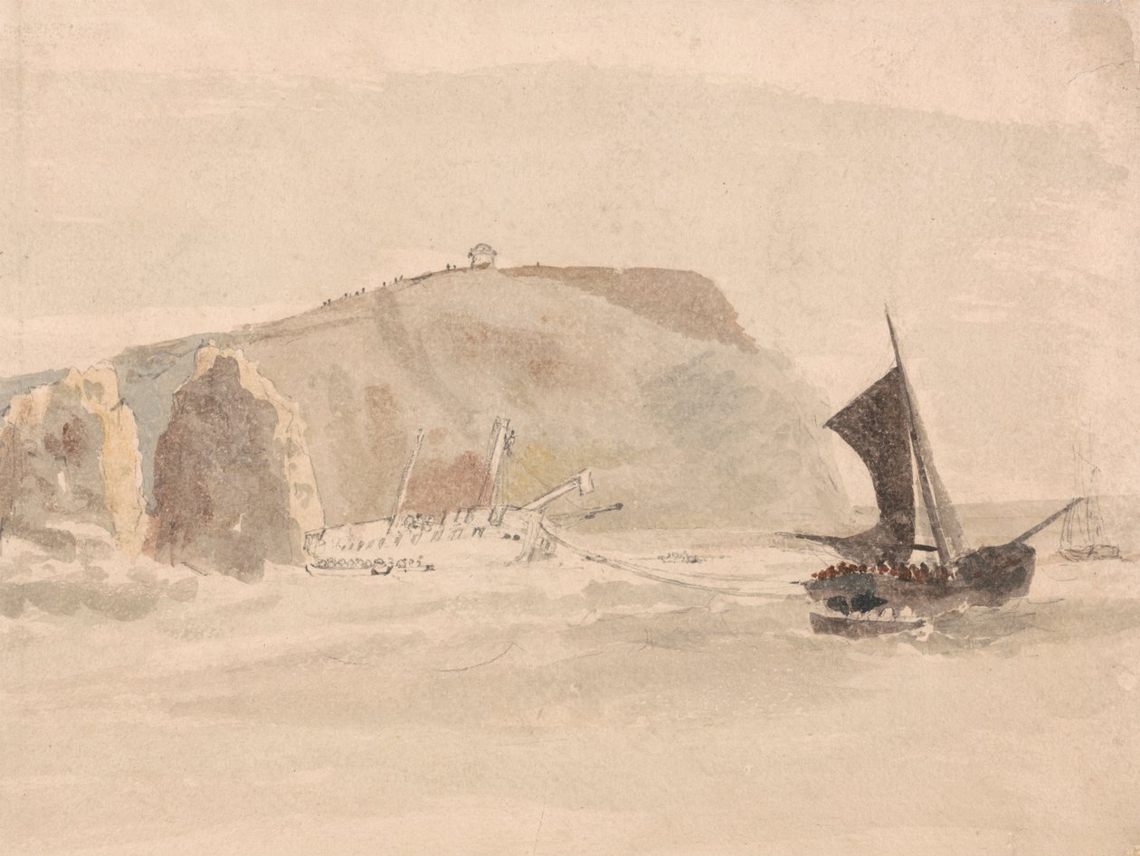 Schiffswrack vor den Needles, Isle of Wight von Peter DeWint