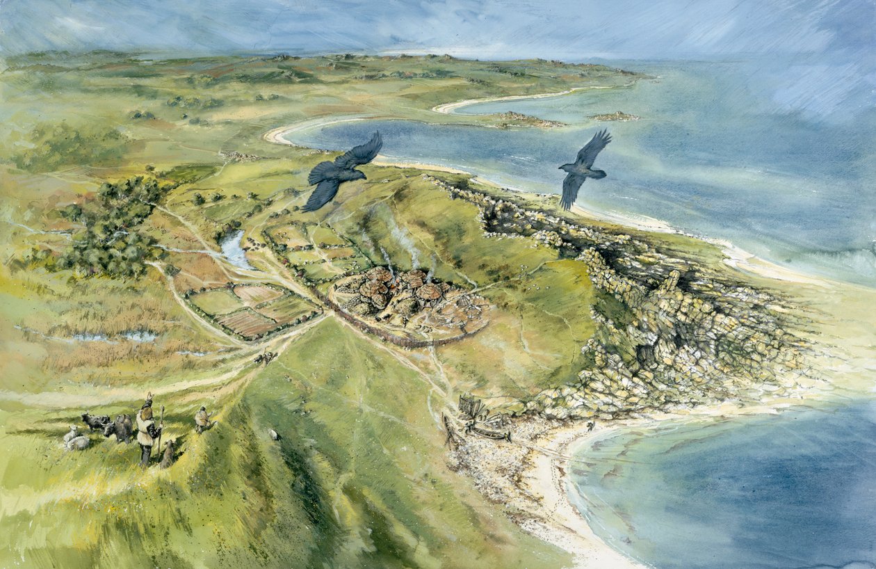 Nornour, Isle of Scilly, 500 v. Chr., ca. 1990-2010 von Peter Dunn