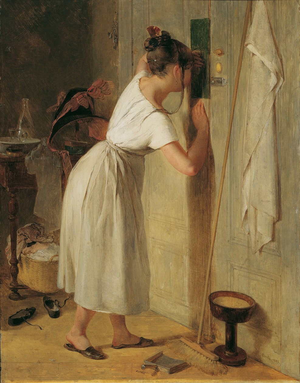 Die Lauscherin von Peter Fendi