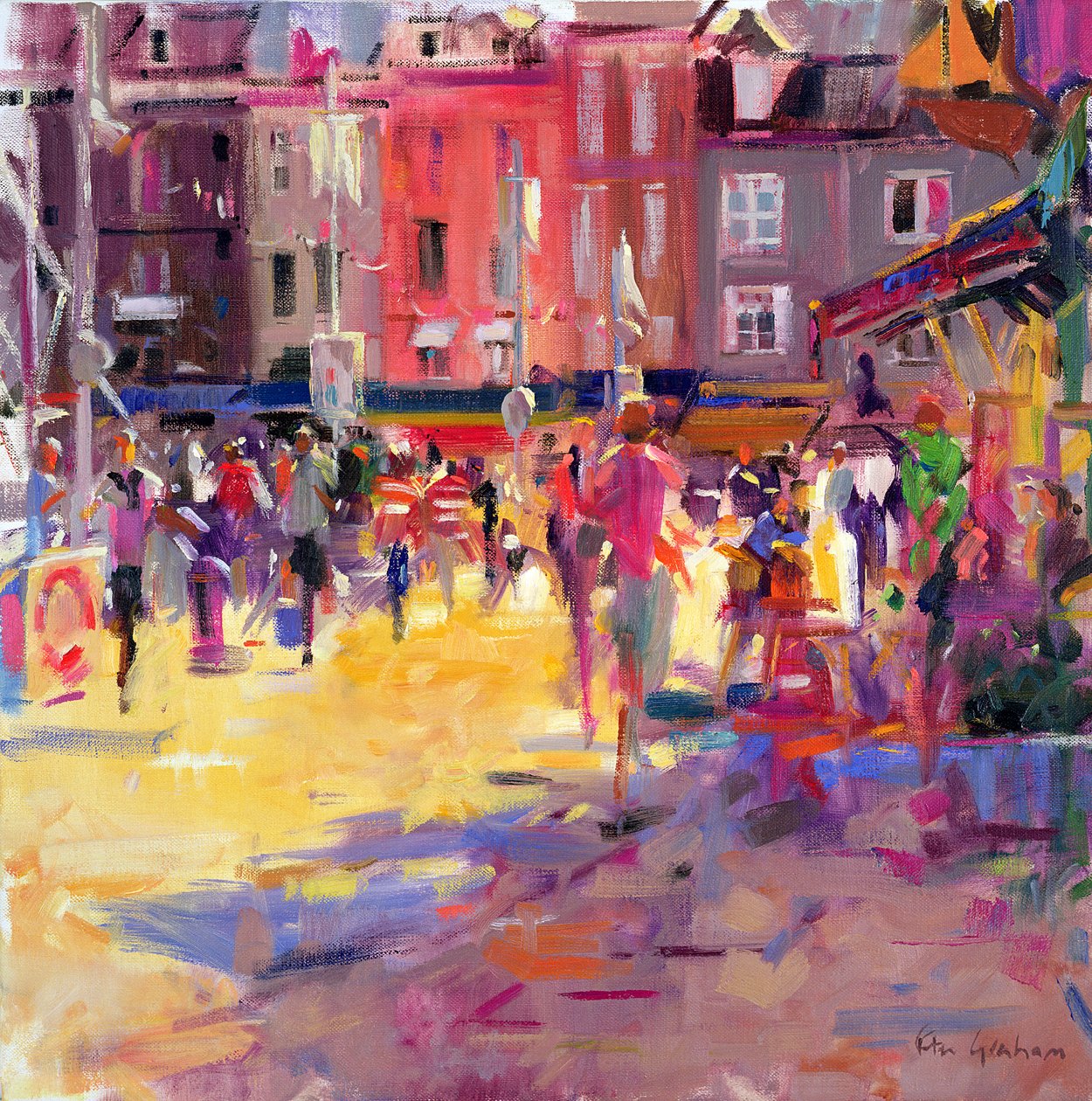 Promenade in Honfleur von Peter Graham (Contemporary)