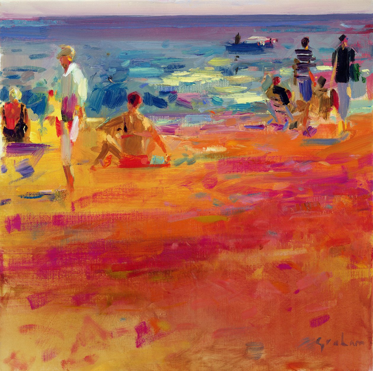 Strandszene von Peter Graham (Contemporary)