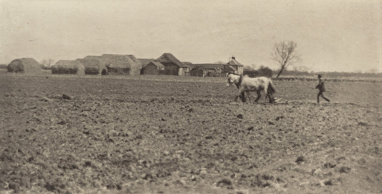 Sumpffarm im frühen Frühling von Peter Henry Emerson