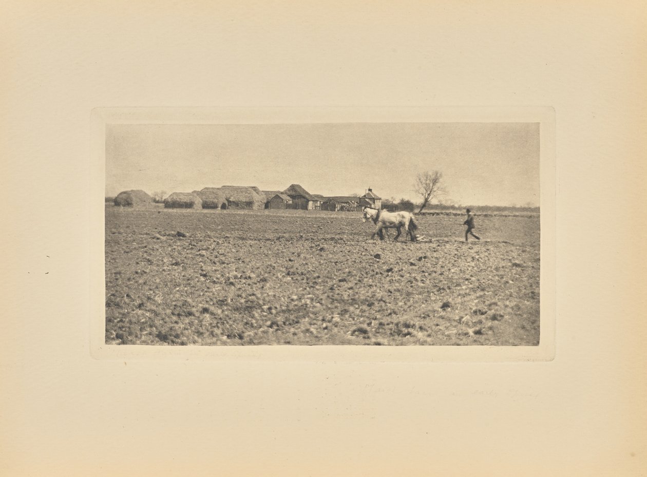 [Marsh Farm im frühen Frühling] von Peter Henry Emerson