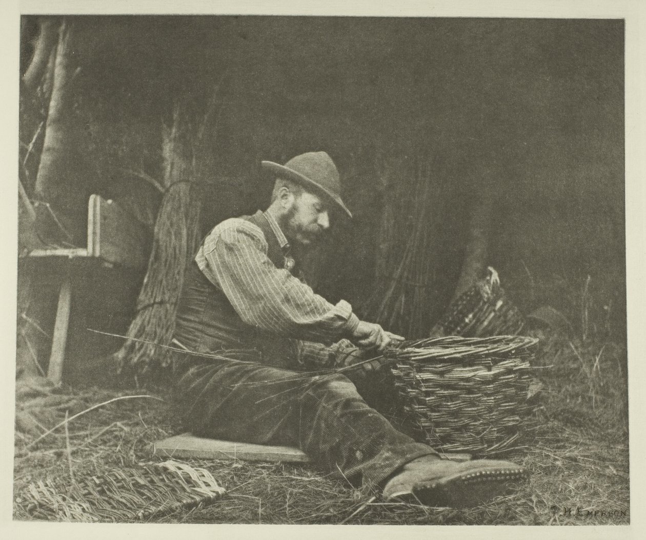 Der Korbmacher (Norfolk) von Peter Henry Emerson